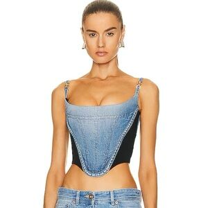 VERSACE Denim Bustier